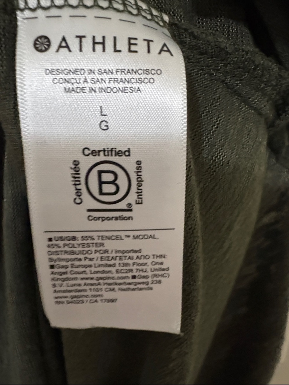 Athleta Women's Olive Green Sleeveless Tank - Picture 7 of 10